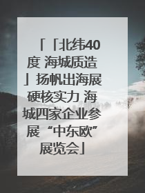 「北纬40度 海城质造」扬帆出海展硬核实力 海城四家企业参展“中东欧”展览会