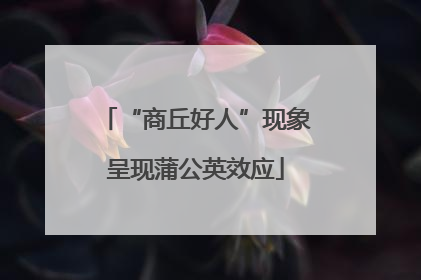 “商丘好人”现象呈现蒲公英效应