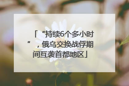 “持续6个多小时”，俄乌交换战俘期间互袭首都地区
