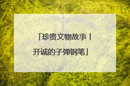 珍贵文物故事丨开诚的子弹钢笔
