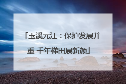 玉溪元江：保护发展并重 千年梯田展新颜