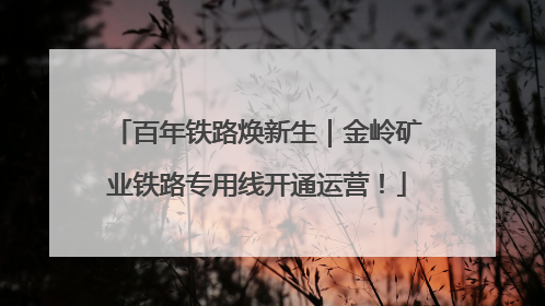 百年铁路焕新生｜金岭矿业铁路专用线开通运营！