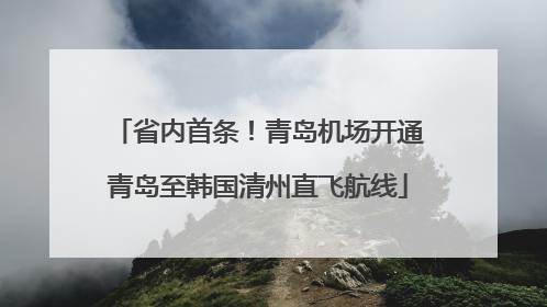 省内首条！青岛机场开通青岛至韩国清州直飞航线