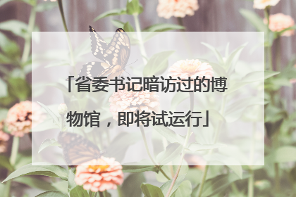 省委书记暗访过的博物馆，即将试运行
