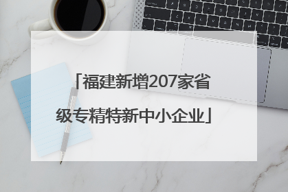 福建新增207家省级专精特新中小企业