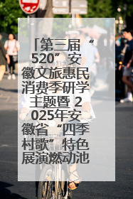 第三届“520”安徽文旅惠民消费季研学主题暨 2025年安徽省“四季村歌”特色展演燃动池州