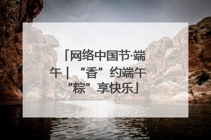 网络中国节·端午｜“香”约端午 “粽”享快乐