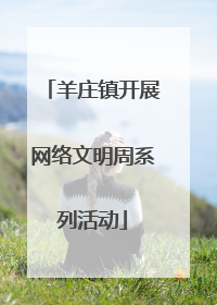 羊庄镇开展网络文明周系列活动