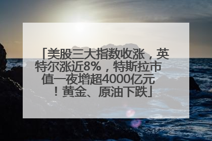 美股三大指数收涨，英特尔涨近8%，特斯拉市值一夜增超4000亿元！黄金、原油下跌
