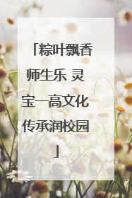 粽叶飘香师生乐 灵宝一高文化传承润校园