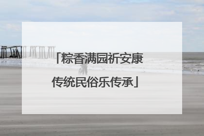 粽香满园祈安康 传统民俗乐传承