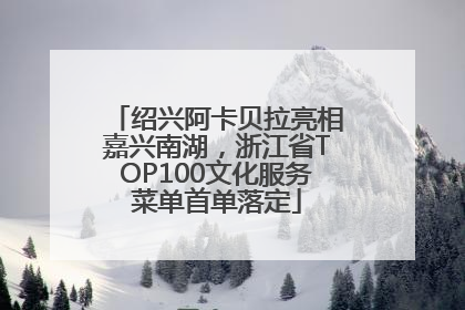 绍兴阿卡贝拉亮相嘉兴南湖，浙江省TOP100文化服务菜单首单落定