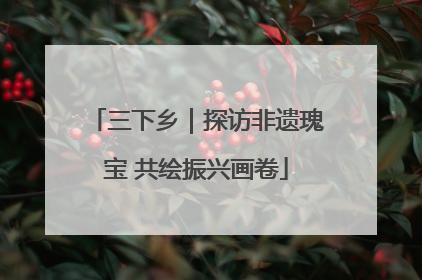 三下乡｜探访非遗瑰宝 共绘振兴画卷