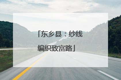 东乡县：纱线编织致富路