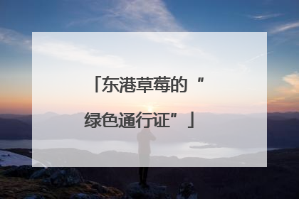 东港草莓的“绿色通行证”