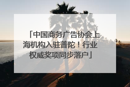 中国商务广告协会上海机构入驻普陀！行业权威奖项同步落户
