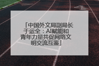 中国外文局副局长于运全：AI赋能和青年力量共促网络文明交流互鉴