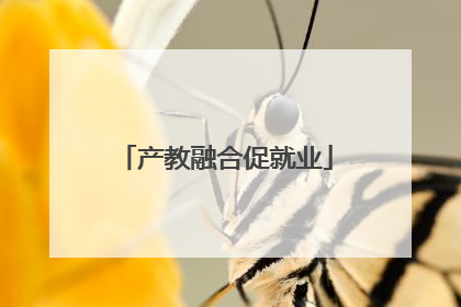 产教融合促就业