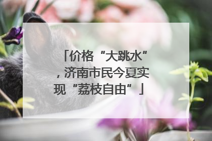 价格“大跳水”，济南市民今夏实现“荔枝自由”