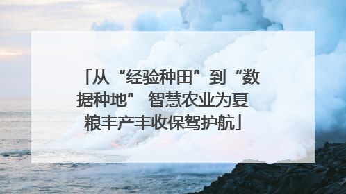 从“经验种田”到“数据种地” 智慧农业为夏粮丰产丰收保驾护航