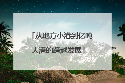从地方小港到亿吨大港的跨越发展
