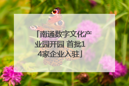 南通数字文化产业园开园 首批14家企业入驻