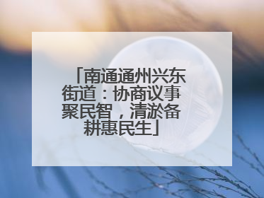 南通通州兴东街道：协商议事聚民智，清淤备耕惠民生