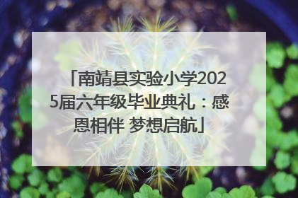 南靖县实验小学2025届六年级毕业典礼：感恩相伴 梦想启航