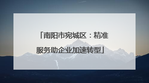 南阳市宛城区：精准服务助企业加速转型