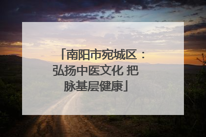 南阳市宛城区：弘扬中医文化 把脉基层健康
