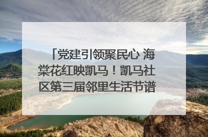 党建引领聚民心 海棠花红映凯马！凯马社区第三届邻里生活节谱写幸福新篇章