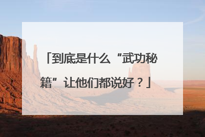 到底是什么“武功秘籍”让他们都说好？