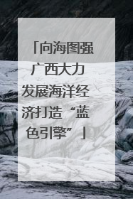 向海图强 广西大力发展海洋经济打造“蓝色引擎”