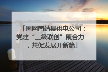 国网南靖县供电公司：党建“三级联创”聚合力，共促发展开新篇