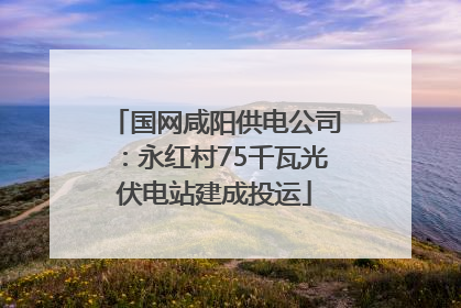 国网咸阳供电公司：永红村75千瓦光伏电站建成投运
