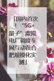 国内首次！“5G+量子”虚拟电厂调度车网互动在合肥规模化实测