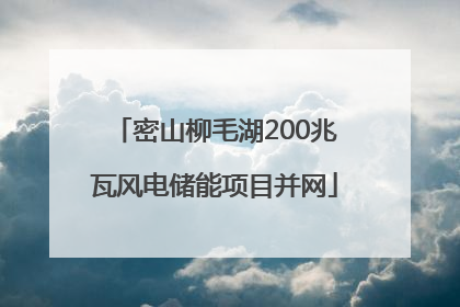 密山柳毛湖200兆瓦风电储能项目并网