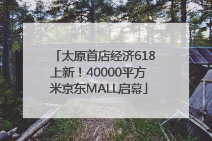 太原首店经济618上新！40000平方米京东MALL启幕
