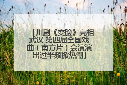 川剧《变脸》亮相武汉 第四届全国戏曲（南方片）会演演出过半频掀热潮