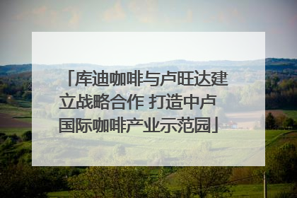 库迪咖啡与卢旺达建立战略合作 打造中卢国际咖啡产业示范园