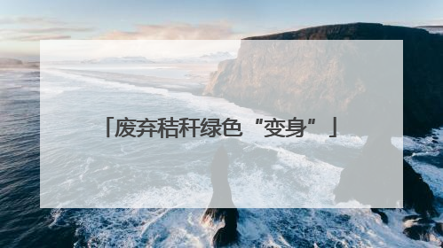 废弃秸秆绿色“变身”