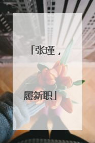 张瑾，履新职