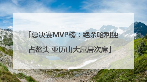 总决赛MVP榜：绝杀哈利独占鳌头 亚历山大屈居次席
