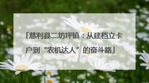 慈利县二坊坪镇：从建档立卡户到“农机达人”的奋斗路