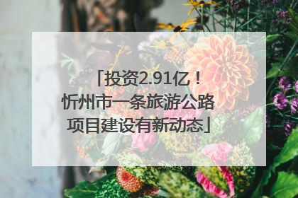 投资2.91亿！忻州市一条旅游公路项目建设有新动态