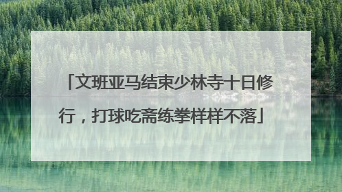 文班亚马结束少林寺十日修行，打球吃斋练拳样样不落