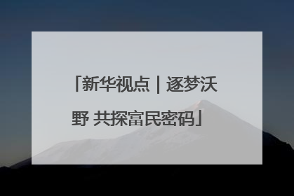 新华视点｜逐梦沃野 共探富民密码
