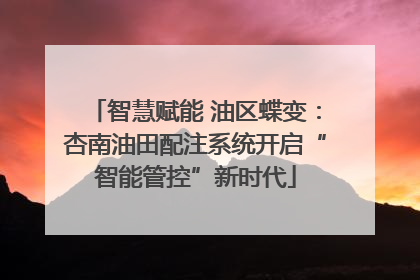 智慧赋能 油区蝶变：杏南油田配注系统开启“智能管控”新时代