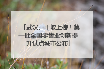 武汉、十堰上榜！第一批全国零售业创新提升试点城市公布
