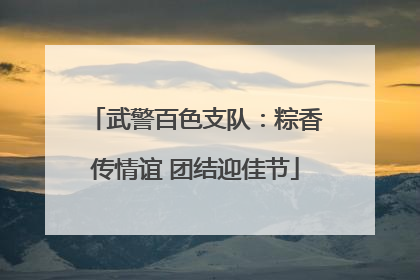武警百色支队：粽香传情谊 团结迎佳节